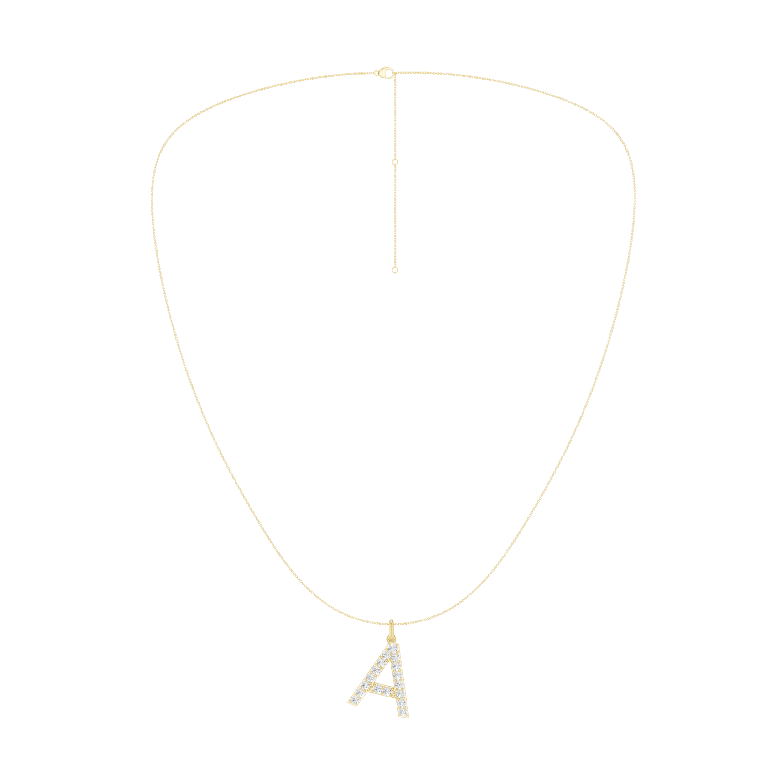 Love Letters Pendant-A with Chain