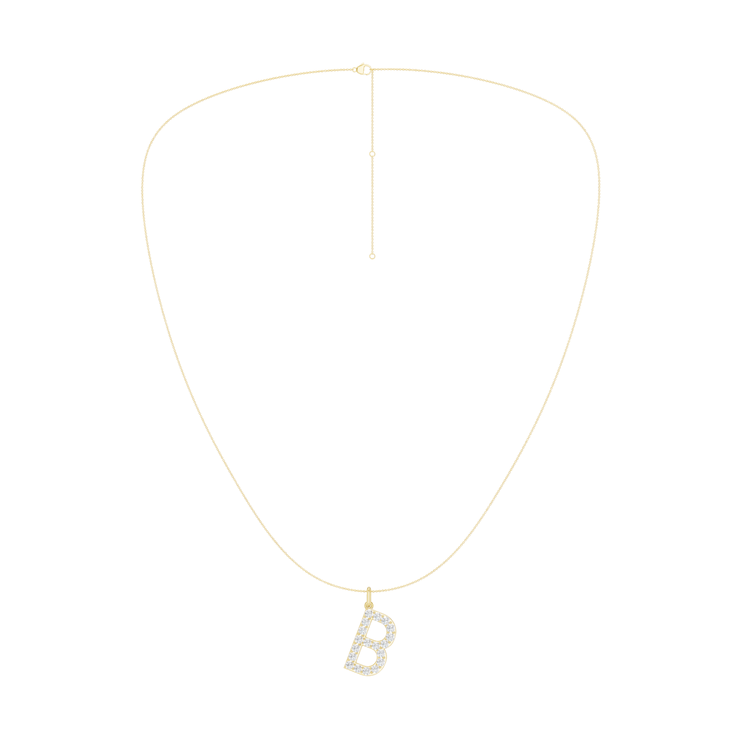 Love Letters Pendant-B with Chain