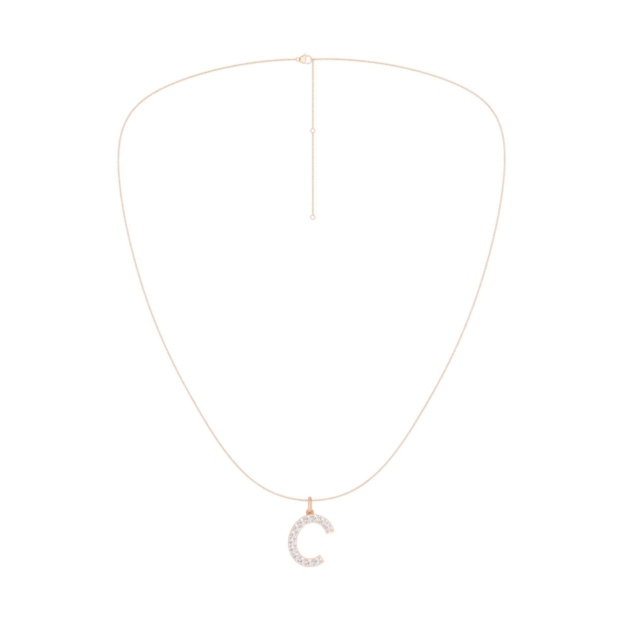 Love Letters Pendant-C with Chain