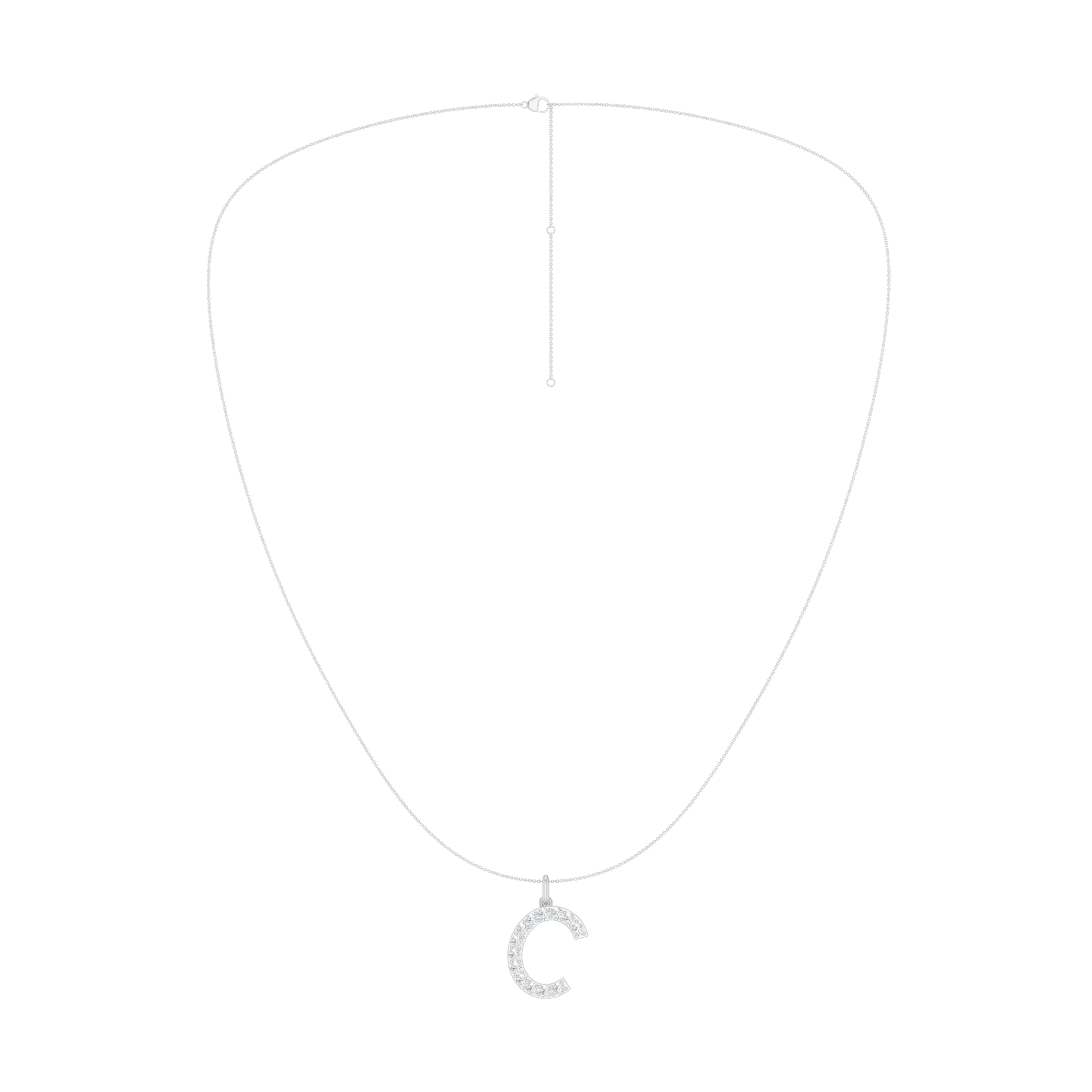 Love Letters Pendant-C with Chain