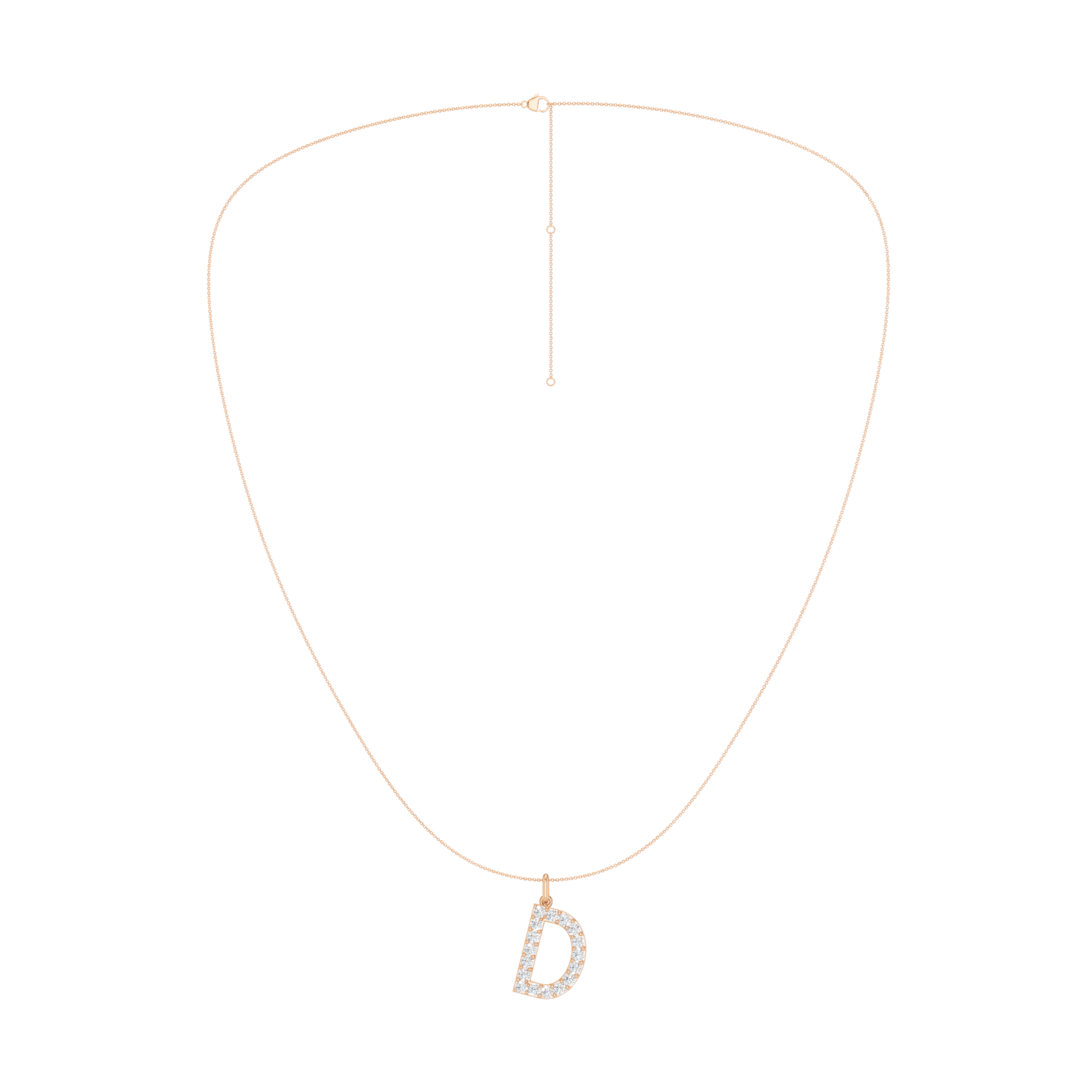 Love Letters Pendant-D with Chain