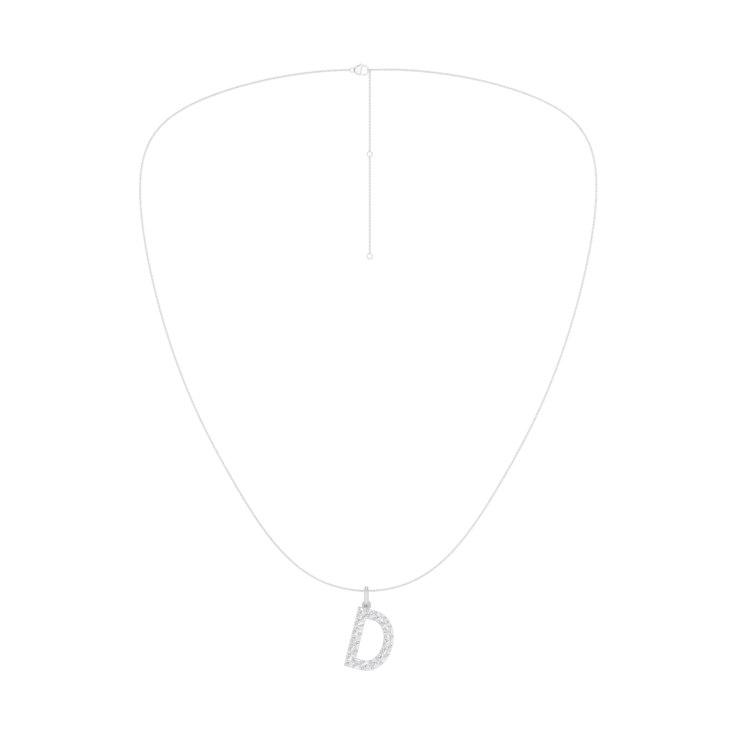 Love Letters Pendant-D with Chain
