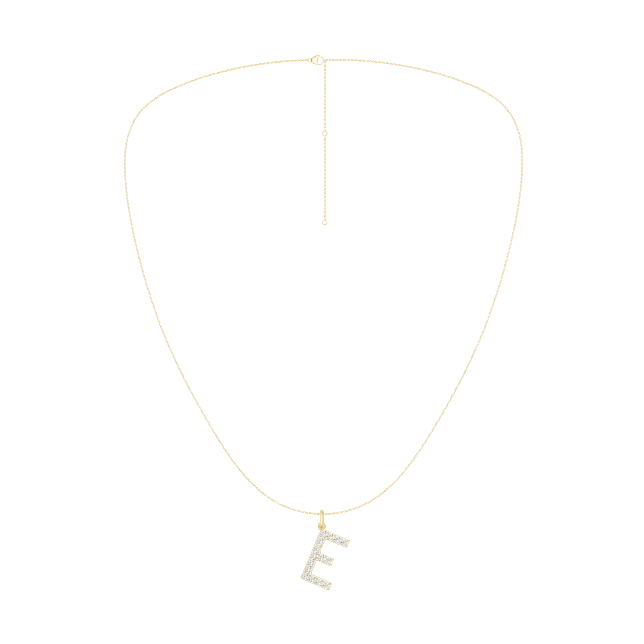 Love Letters Pendant-E with Chain