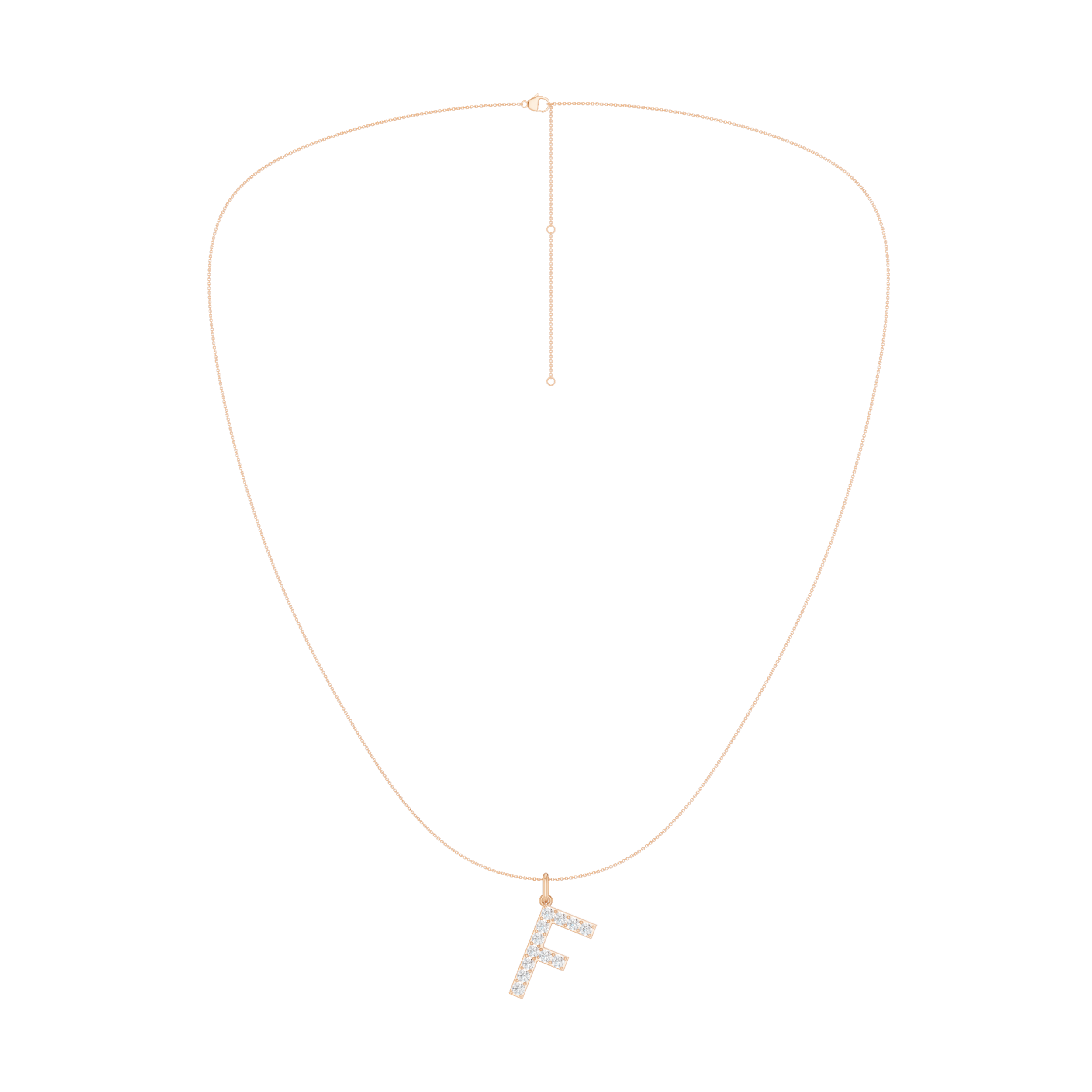 Love Letters Pendant-F with Chain
