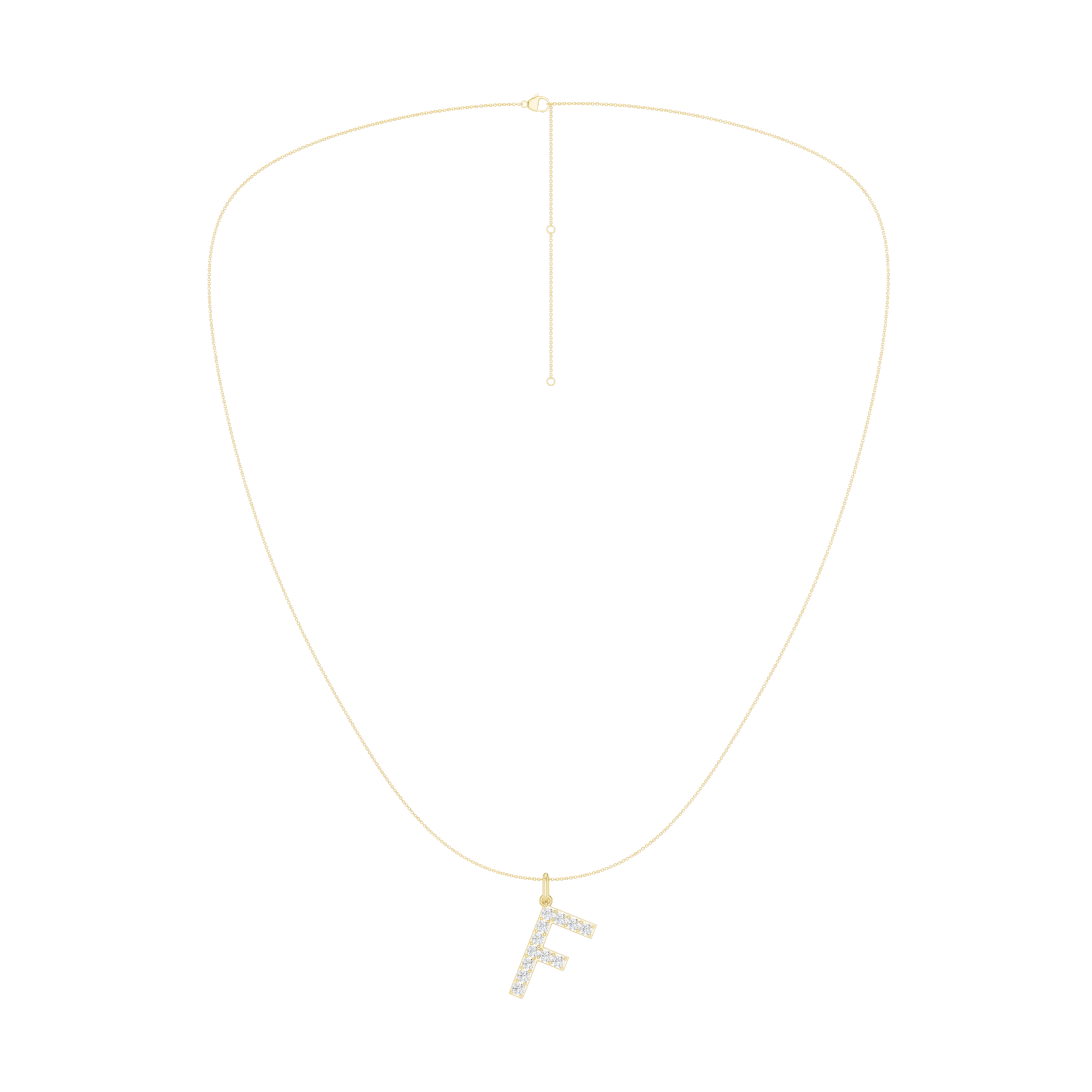 Love Letters Pendant-F with Chain