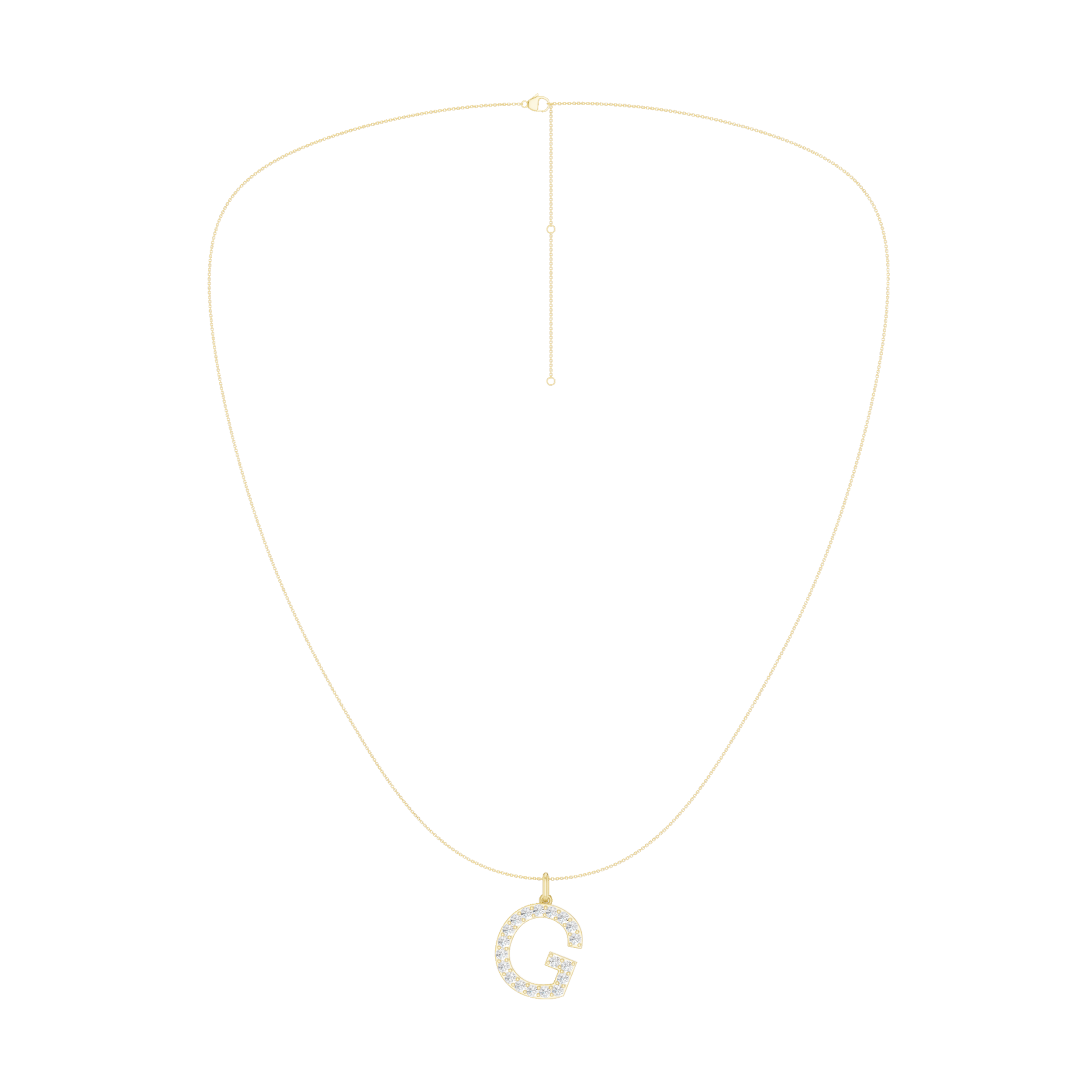 Love Letters Pendant-G with Chain