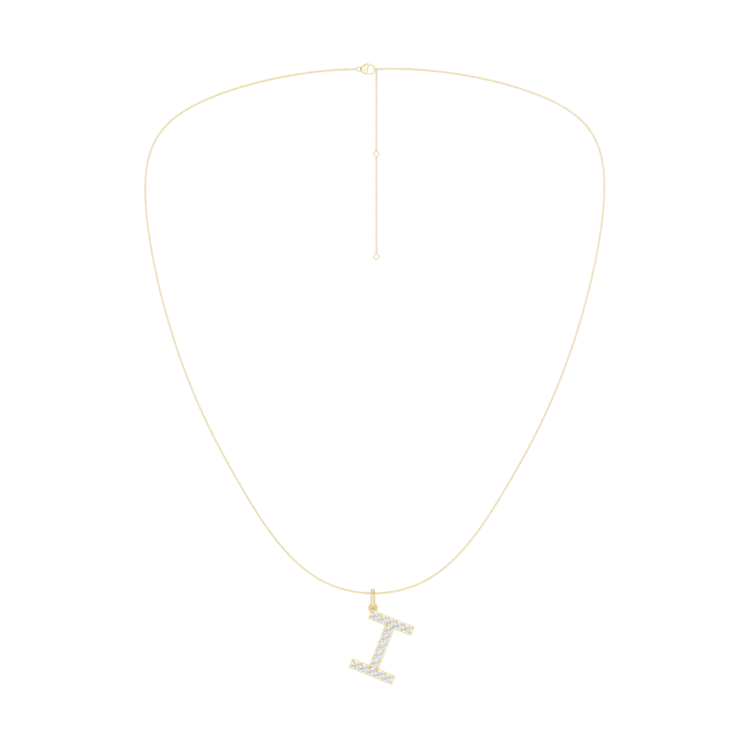 Love Letters Pendant-I with Chain