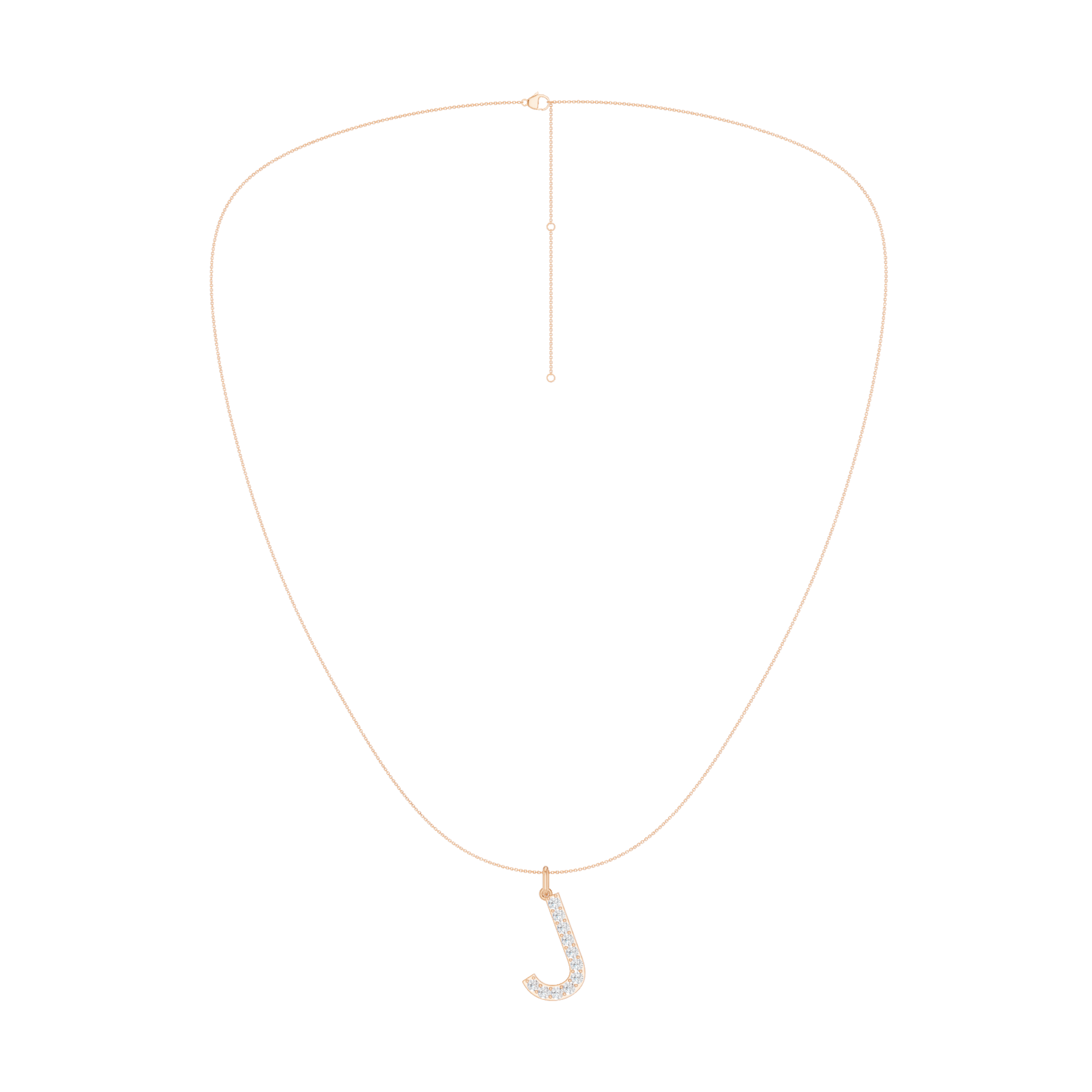 Love Letters Pendant-J with Chain