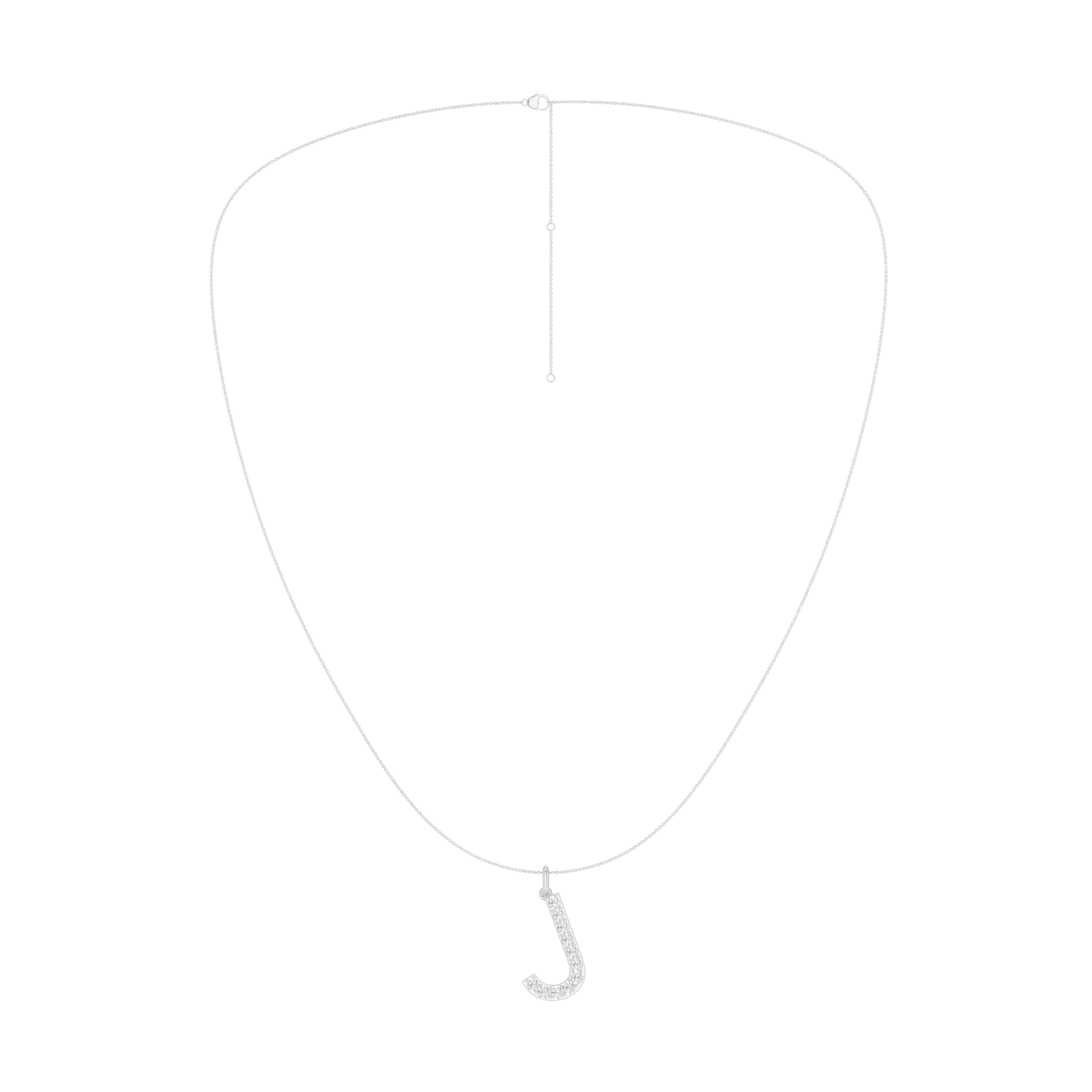 Love Letters Pendant-J with Chain