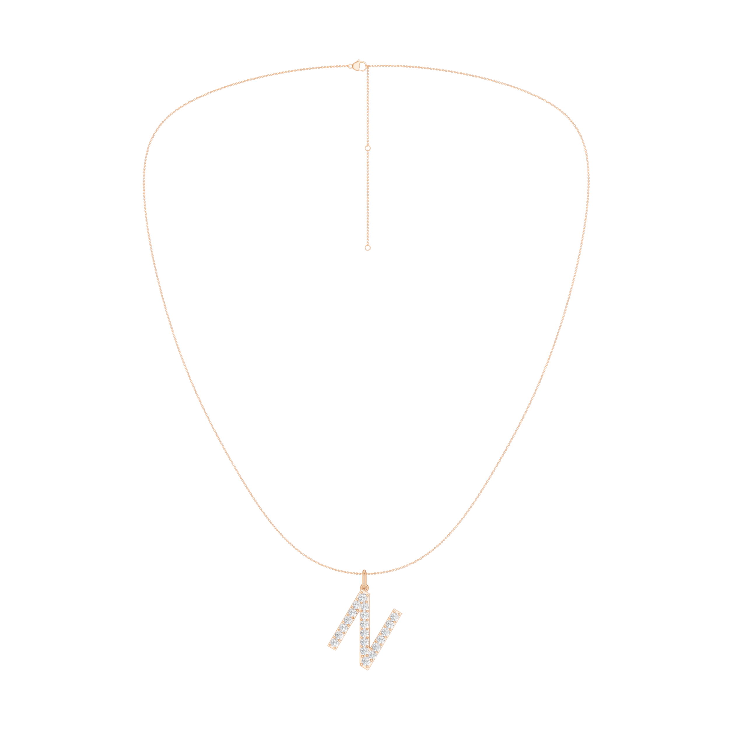 Love Letters Pendant-N with Chain