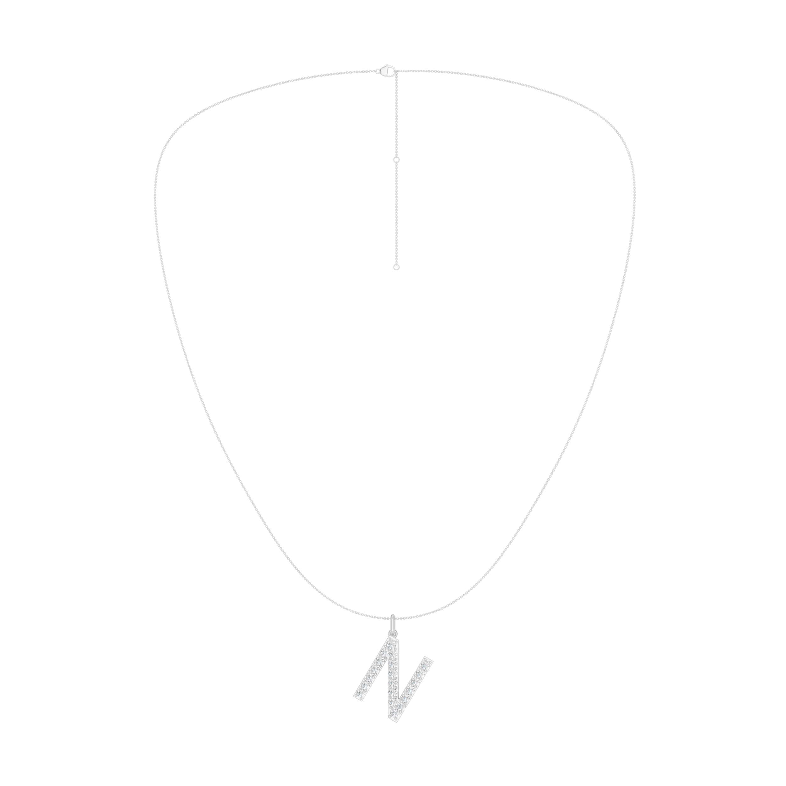 Love Letters Pendant-N with Chain
