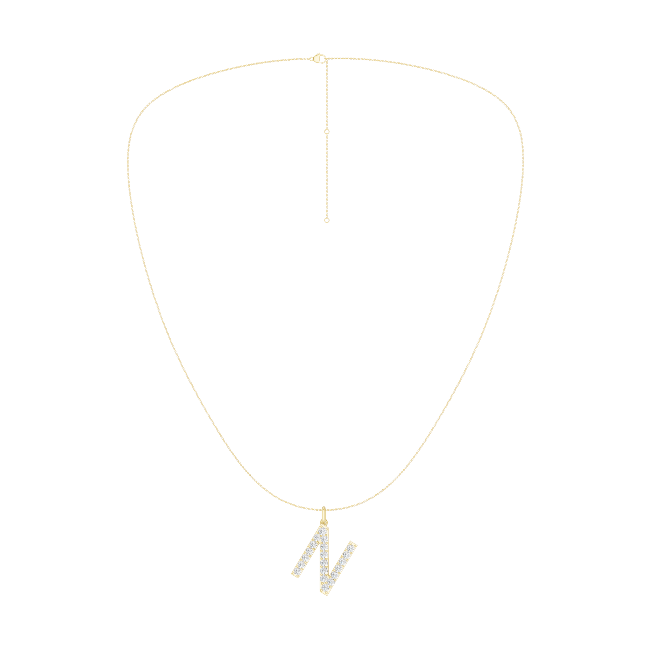 Love Letters Pendant-N with Chain