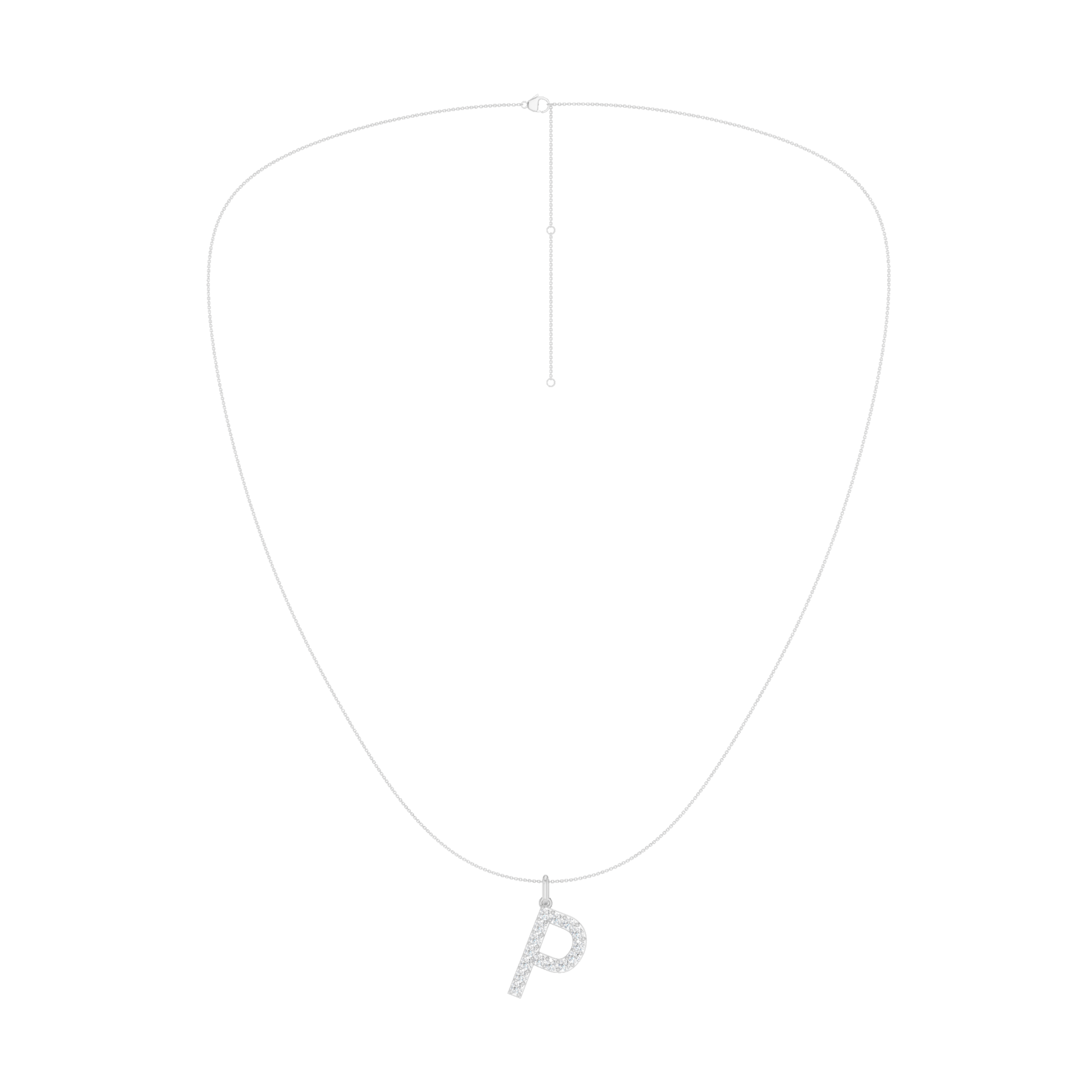 Love Letters Pendant-P with Chain