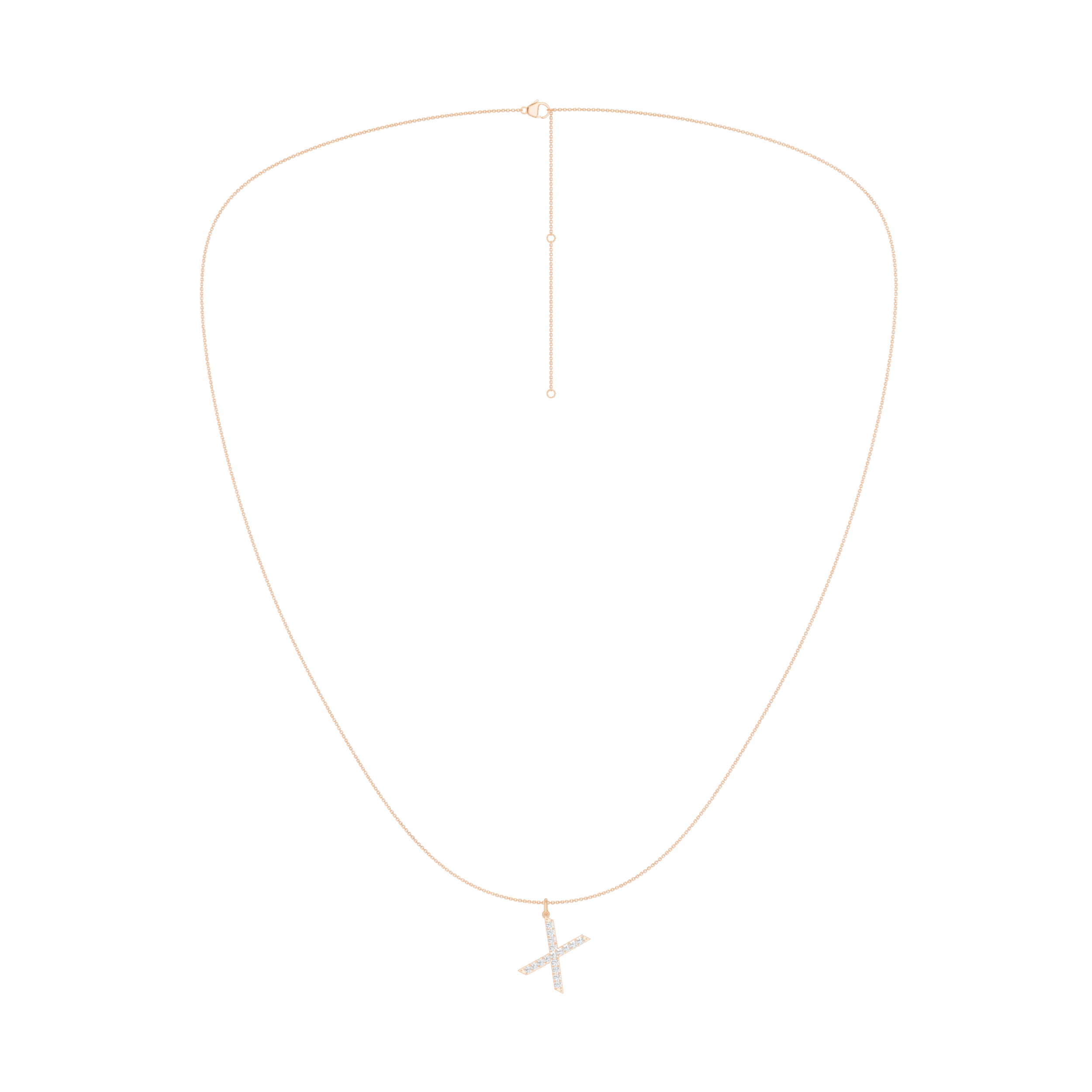 Love Letters Pendant-X with Chain