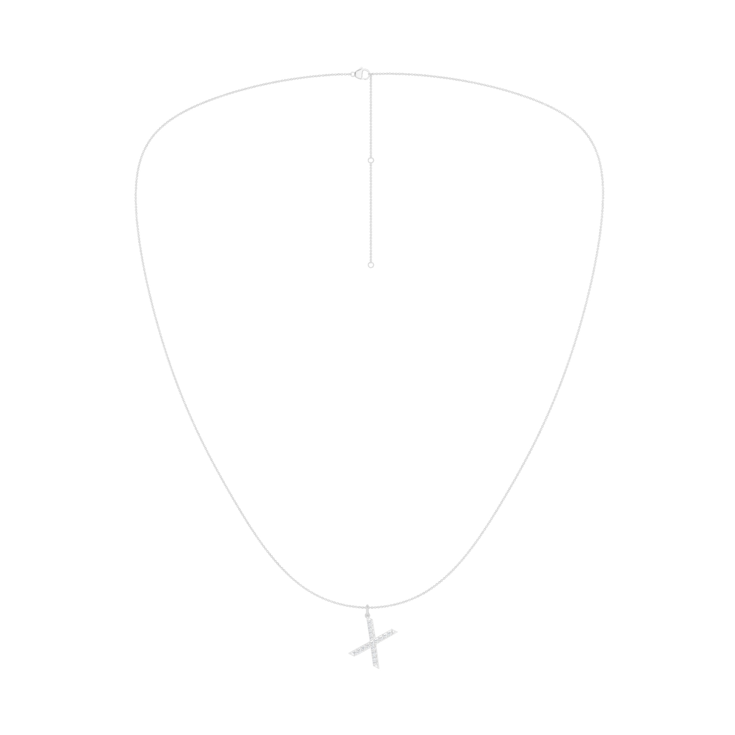 Love Letters Pendant-X with Chain
