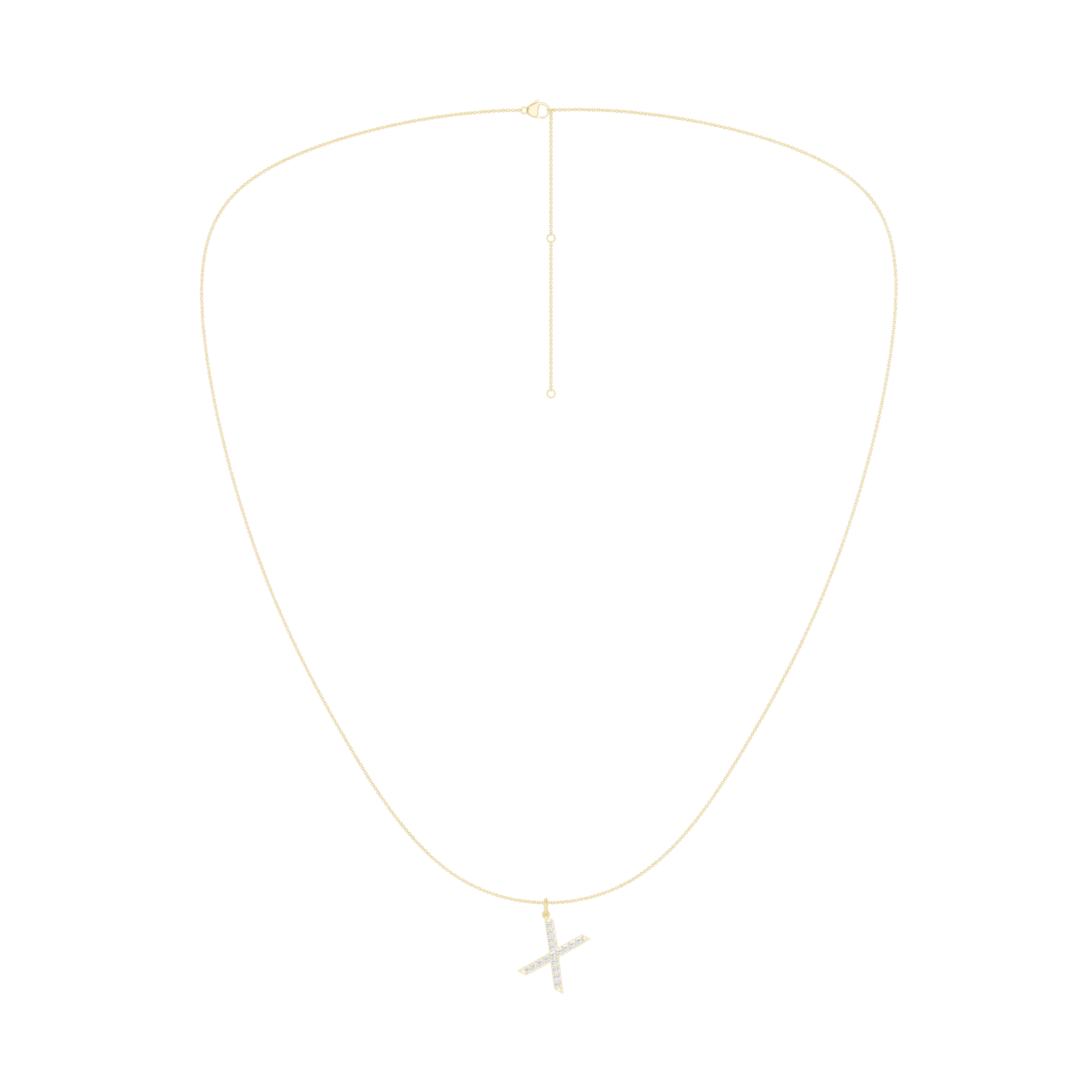 Love Letters Pendant-X with Chain