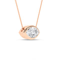 Bezel-Set Solitaire Pendant (Marquise)