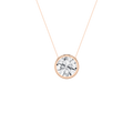 Bezel-Set Solitaire Pendant (Round)