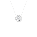 Bezel-Set Solitaire Pendant (Round)