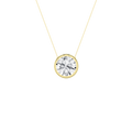 Bezel-Set Solitaire Pendant (Round)