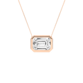 Bezel-Set Solitaire Pendant (Emerald)