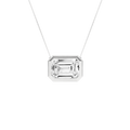 Bezel-Set Solitaire Pendant (Emerald)