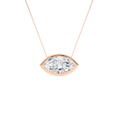 Bezel-Set Solitaire Pendant (Marquise)