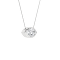 Bezel-Set Solitaire Pendant (Marquise)
