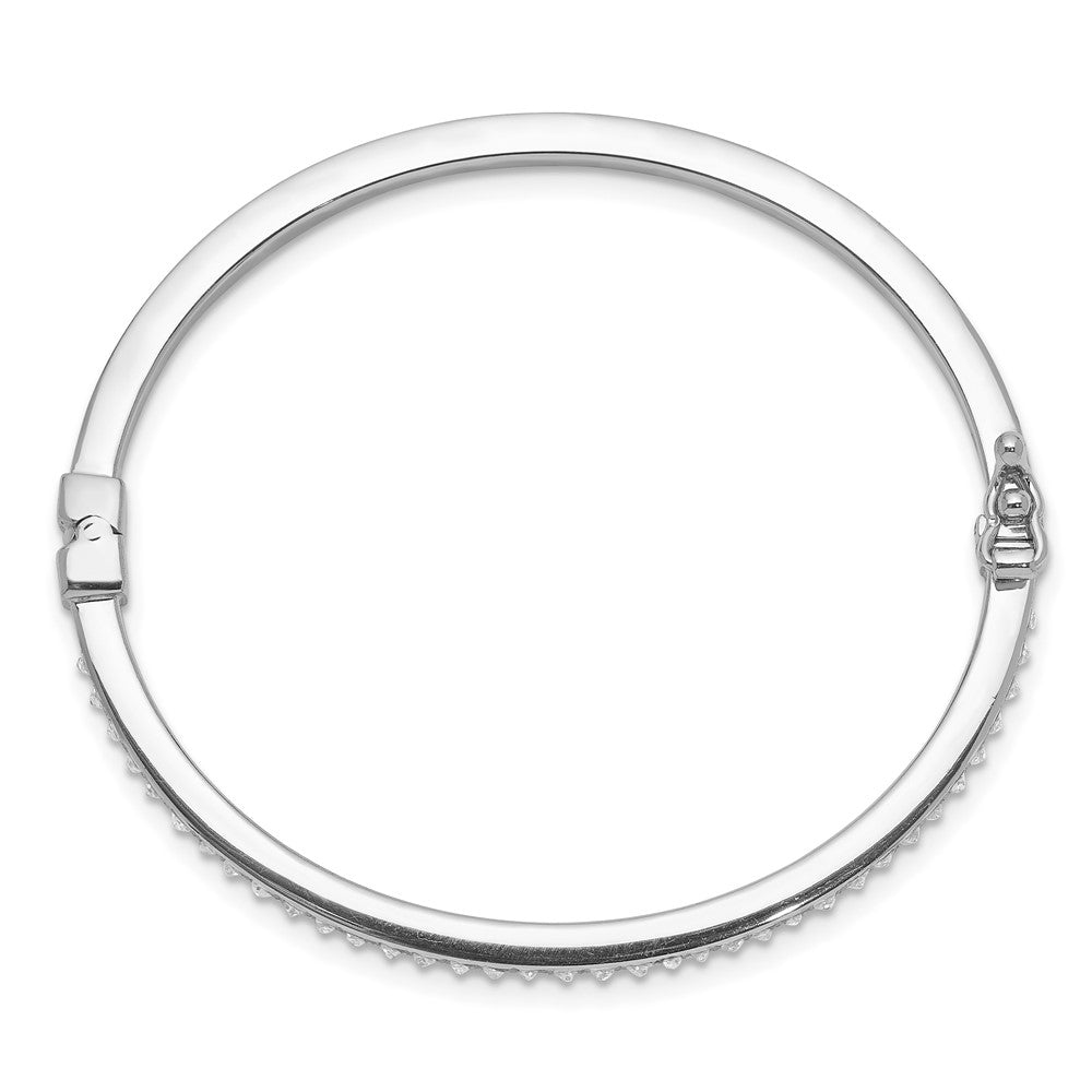 Cocoa Drift Diamond Fascination Diamond Mystique Sterling Silver Platinum-plated Diamond Baby Bangle