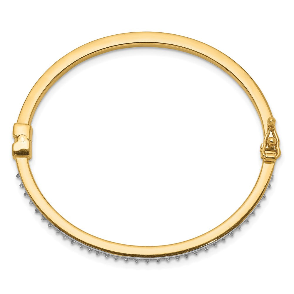 Bunny Pie Diamond Fascination Diamond Mystique Sterling Silver 18K Gold-plated Diamond Baby Bangle