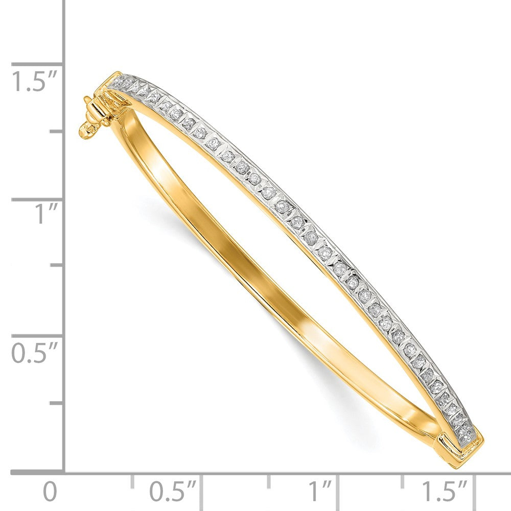 Bunny Pie Diamond Fascination Diamond Mystique Sterling Silver 18K Gold-plated Diamond Baby Bangle