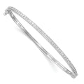 Caelum Diamond Fascination Diamond Mystique Sterling Silver Platinum-plated carart Diamond Bangle