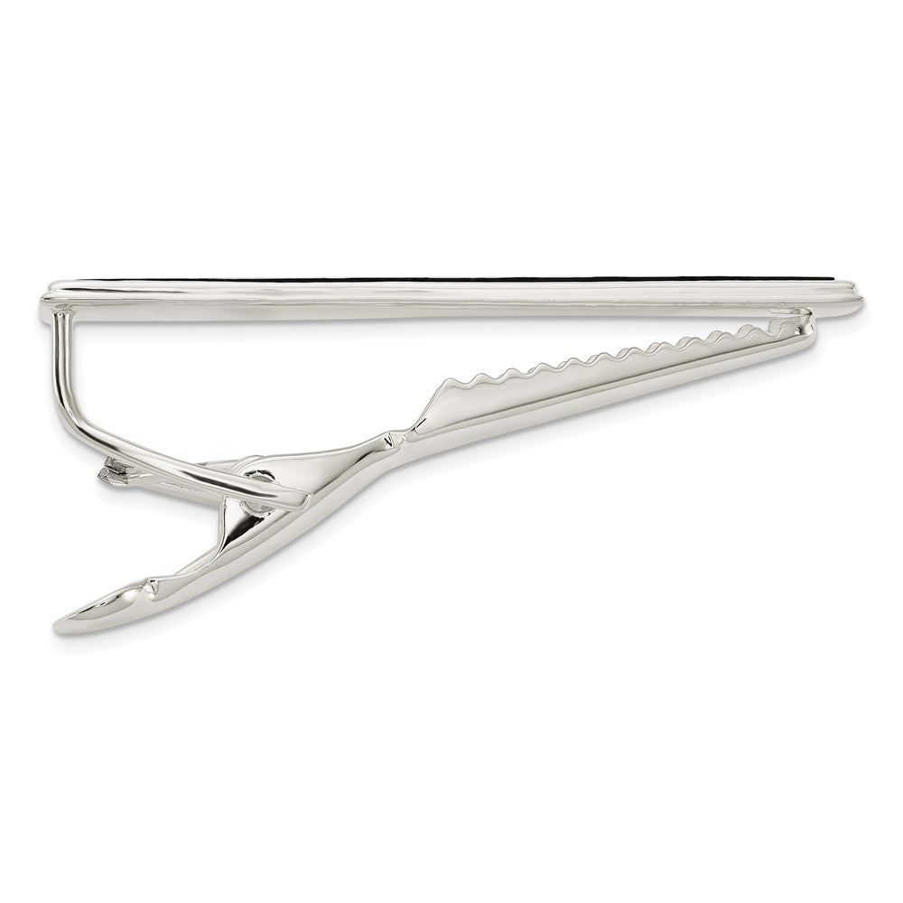 Caldera Sterling Silver Polished Onyx Tie Bar