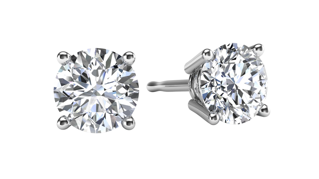 Glacier Fire Sterling Silver Lab Grown Diamond 1/4 CTW Stud Earrings