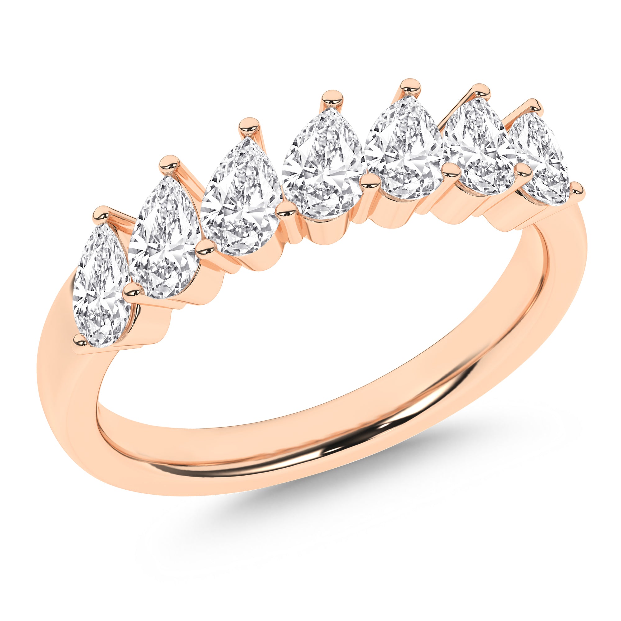 Angled 7-Stone Band (Pear)