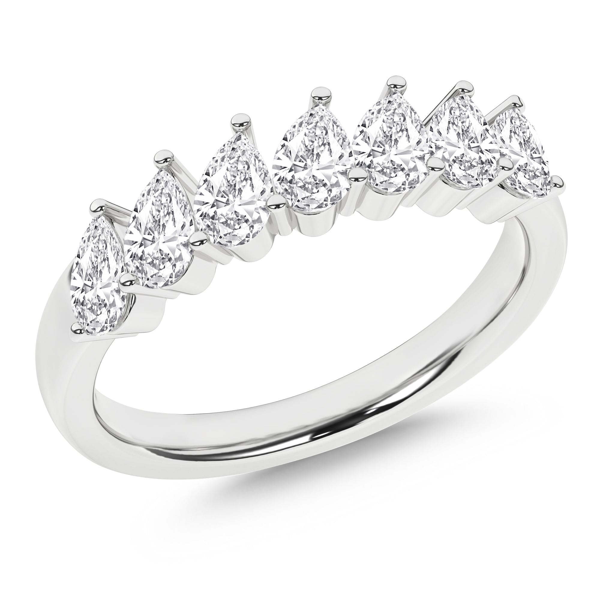 Angled 7-Stone Band (Pear)