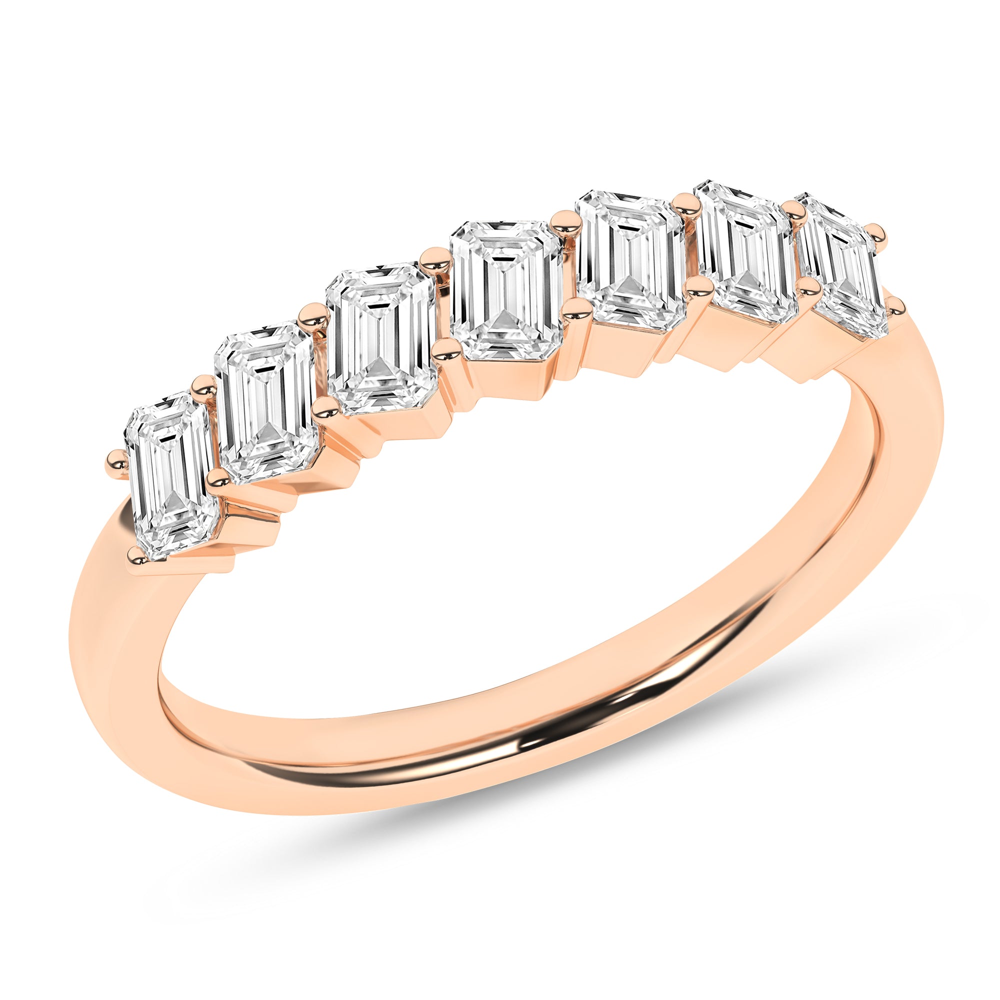 Angled 7-Stone Band (Emerald)