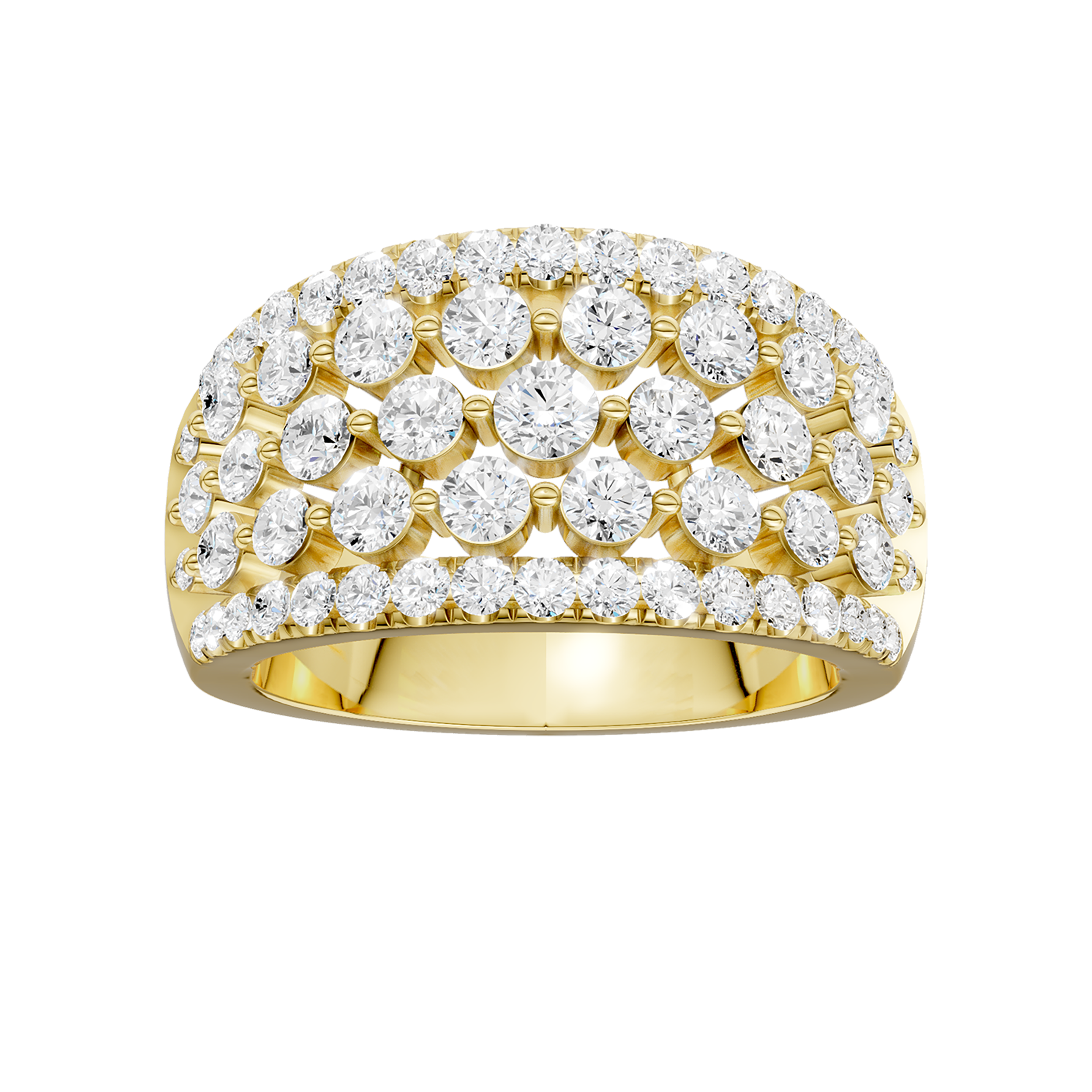 Multi Row Diamond Ring