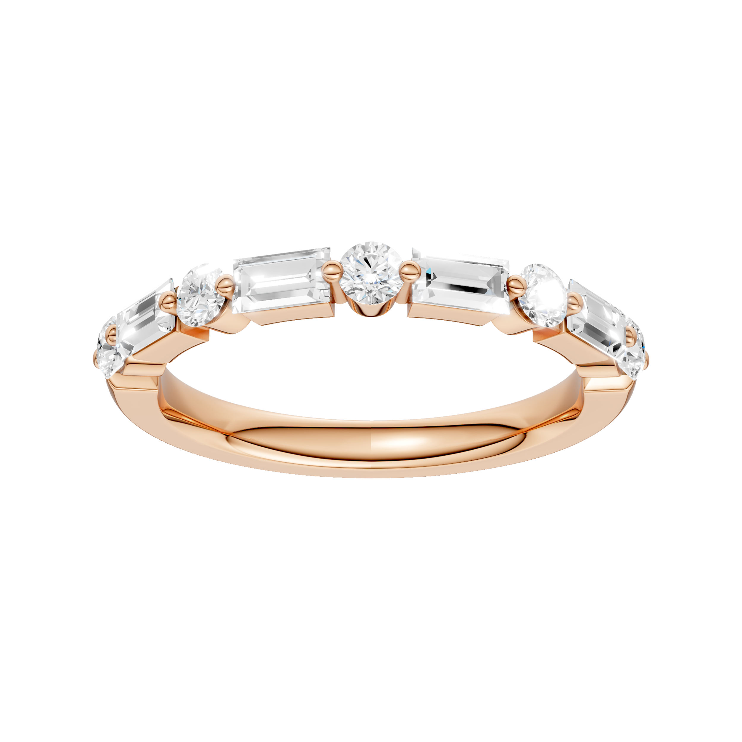 SINGLE SHARED-PRONG WEDDING BAND