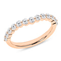 Single Shared-Prong Matching Wedding Band (Round)