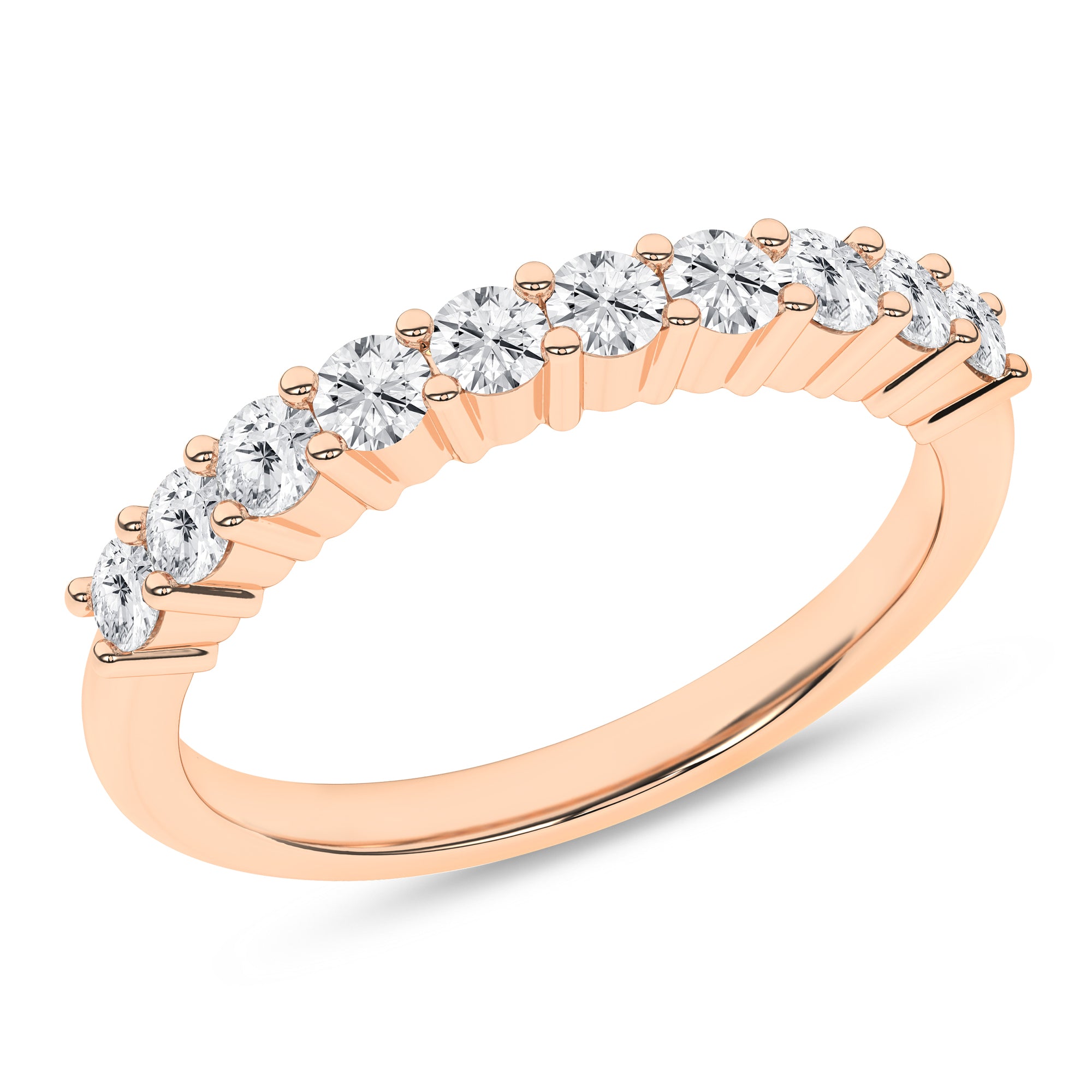 Shared-Prong Wedding Band (Round)