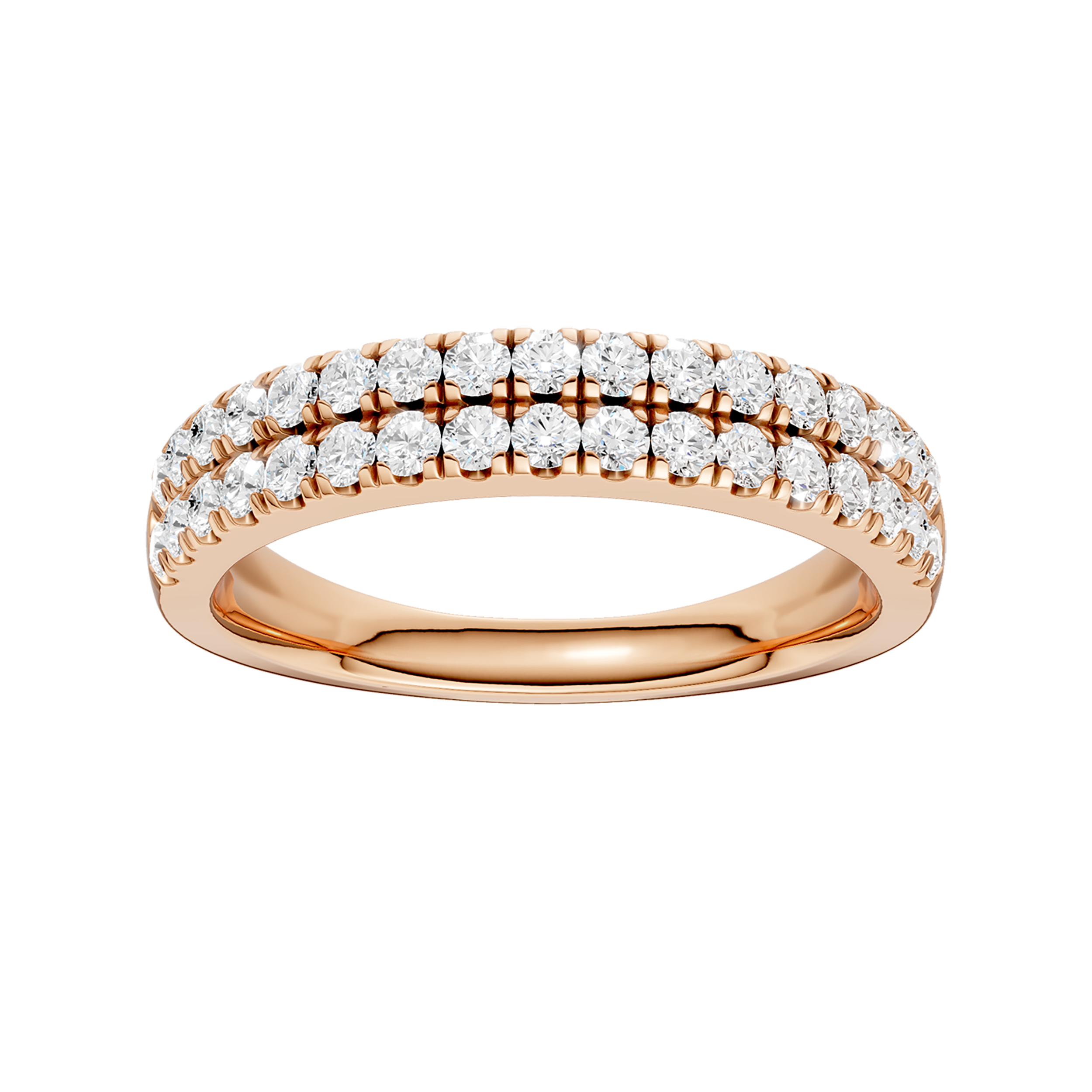 Pave Diamond Wedding Band