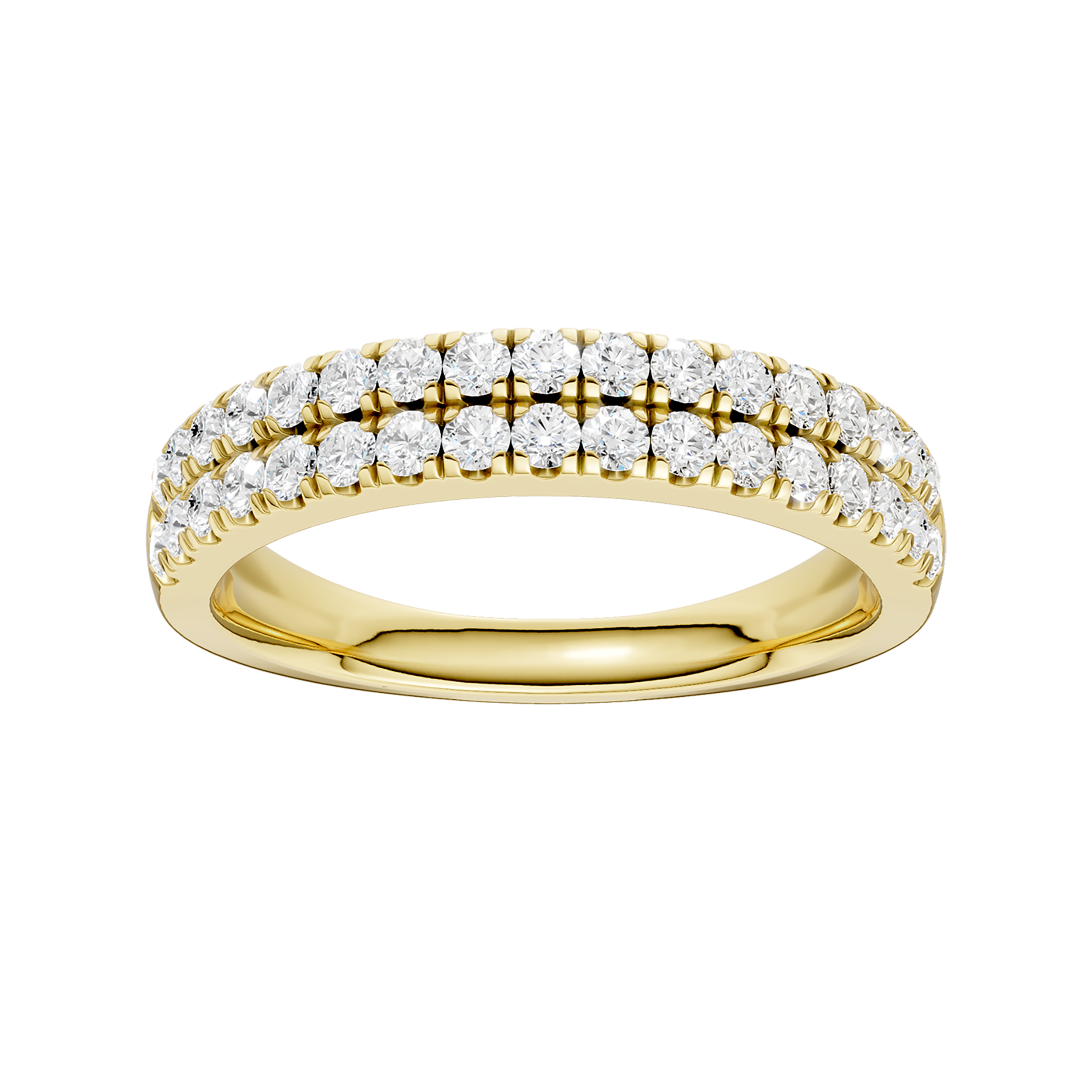 Pave Diamond Wedding Band