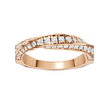 Spiral Pave Diamond Band