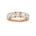 East West Bezel Set Ring(Emerald)