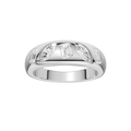 Fancy Shape Flush Set Diamond Ring(EM,MQ)