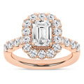 Elegant Halo Ring (Emerald)