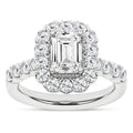 Elegant Halo Ring (Emerald)