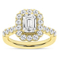 Elegant Halo Ring (Emerald)