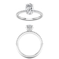 Hidden Halo Engagement Ring (Oval)